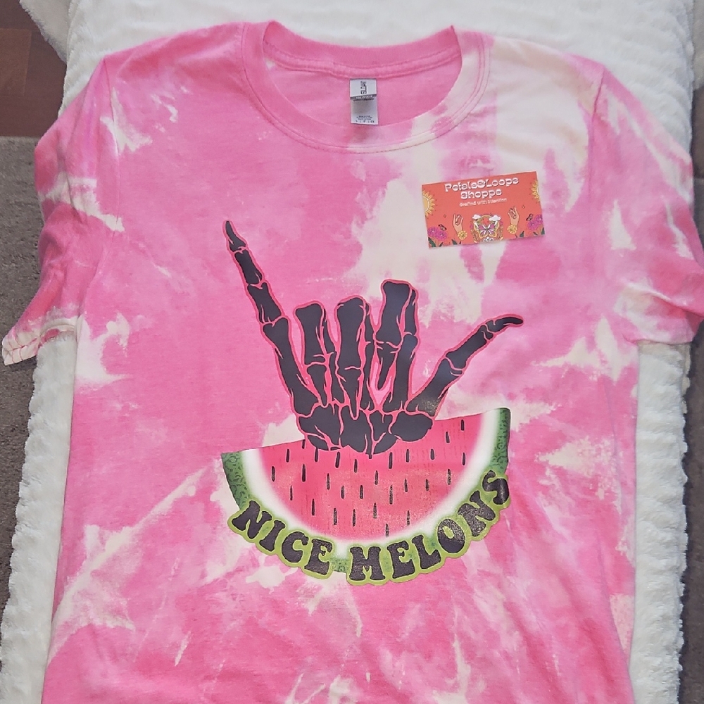 Bleached Pink 'Nice Melons' Women's Tee